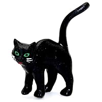 Melody Jane Dolls Houses House Miniature Animal Pet Halloween Accessory Black Cat Standing