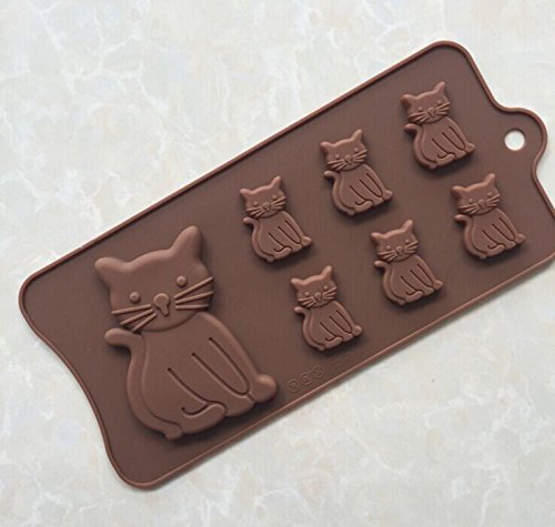 Longzang Cat Silicone mold for Candy Chocolate Cake Jelly (xj568)