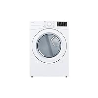 LG DLE3470W 7.4 Cu. Ft. White Ultra Large Capacity Front Load Dryer