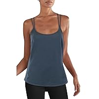 GUESS Womens Avril Strappy Fitness Tank Top Black M