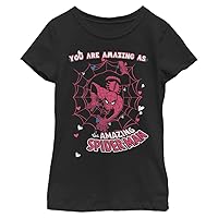 Marvel Girl's Pink Spiderman T-Shirt