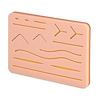 Suture Pad with Durable 3 Layers and 14 Pre-Cut Wounds - Ideal for Medical and Veterinary Students to Practice Suture on the Silicone Skin Pad, Replacement for Suture Practice Kit