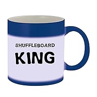 Shuffleboard King - 11oz Ceramic Color Changing Mug, Blue