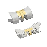 Ewatchparts 2-13MM END PIECE LINK FOR LADY JUBILEE WATCH BAND 26MM ROLEX DATE DATEJUST T/T