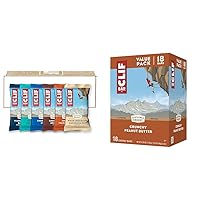 CLIF BAR - Energy Bars - Variety Pack & - Crunchy Peanut Butter - Made with Organic Oats - Non-GMO - Plant Based - Energy Bars