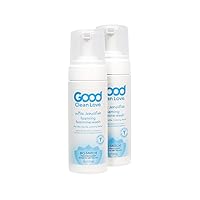Good Clean Love Ultra Sensitive Foaming Feminine Wash, pH-Balanced Vaginal Soap for Women with Natural Ingredients, Water-based, Gentle Cleansing & Soothing Feminine Hygiene Intimate Cleanser, 5 Oz (2-Pack)