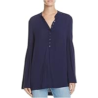 Free People Womens Easy Girl Bell Sleeve Knit Blouse