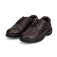 Arch Contact 7705 Men's Comfort Shoes, 4e, Black, Wide, Air Cushion, Side Zipper, Walking, Casual, Business