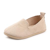 Toddler Loafers Boys Girls Slip on Shoes Moccasin Boat Dress Shoes Soft Suede Leather Loafer Flats