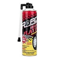 Road Instant Fixes Flat Tire Easy Hose Tire Inflator Air Filler Sealant 16oz (1 Pack)