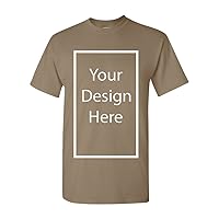 Add Your Own and Text Design Custom Personalized Adult T-Shirt Tee