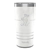 Tervis Traveler Disney 100 Heritage Sketch Quotes Triple Walled Insulated Tumbler Travel Cup Keeps Drinks Cold & Hot, 20oz, Stainless Steel
