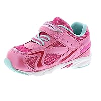 TSUKIHOSHI 3537 GLITZ Strap-Closure Machine-Washable Child Sneaker Shoe with Wide Toe Box and Slip-Resistant, Non-Marking Outsole - For Toddlers and Little Kids, Ages 1-8