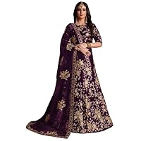 N/A.1 Indian Pakistani Dark Maroon Heavy Embroidered Bridal Lehenga Choli, for Wedding, Maroon, 32-42