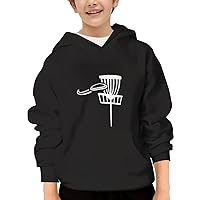 Unisex Youth Hooded Sweatshirt Discgolf Sports Cute Kids Hoodies Pullover for Teens