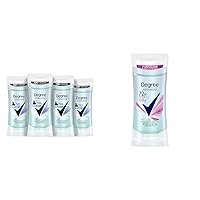 Degree Antiperspirant for Women Protects from Deodorant Stains Pure Clean Deodorant for Women 2.6 oz, Pack of 4 & Advanced Antiperspirant Deodorant Sheer Powder 72-Hour Sweat