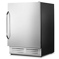 24 Inch Outdoor Beverage Refrigerator Cooler,Stainless Steel Wide Refrigerator for 210 Cans,Fit Perfectly for 24