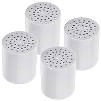 4 Pack 15 Stage Shower Filter Replacement Cartridge, Shower Filter For Hard Water, Universally Compatible With Any Similar Design, Shower Water Softener with High Output