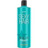 SexyHair Healthy Bright Blonde Violet Shampoo/Conditioner | Helps Counteract Brassiness | SLS and SLES Sulfate Free