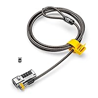 Kensington ClickSafe® Combination Laptop Locking Cable for Nano Security Slot (K68103WW), Black/Silver