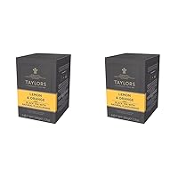Taylors of Harrogate Lemon & Orange Black Teabags, 20 Teabags (Pack of 2)