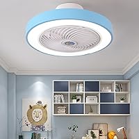 Led Ceiling Fan Remote Control Lamp with Invisible Simple Blade Modern Home Decoration Lighting Bedroom Fan Lamp Dimmable 3-Speed Ceiling Fan Light