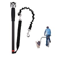 Retractable Bicycle Dog Leash Hands Free Attachment Leashes for Pet Dogs Safety Dog Leash for Outdoor Exercise Dog Bicycle Exerciser Leash