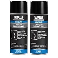 Yamaha Original OEM Yamalube ACC-CMBSN-CL-NR Combustion Chamber Cleaner Cylinders/Pistons/Rings/Valves- (2) 13 Ounce Spray Cans