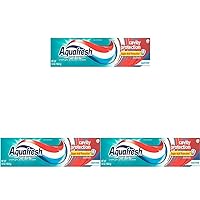 Aquafresh Cavity Protection Fluoride Toothpaste, Cool Mint, 5.6 Ounce (Pack of 3)