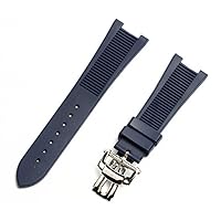 25mm Rubber Silicone Watch Strap Folding Buckle Watchbands For PATEK PHILIPPE Strap Nautilus Series Watchband