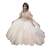 2024 Pink Ball Gown Quinceanera Dresses 2 Piece Detachable Illusion Long Sleeves Sweet 16 Prom Dress withStraps