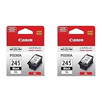 Canon PG-245 XL Black Printer Ink Cartridge Compatible to iP2820, MG2420, MG2924, MG2920, MX492, MG3020, MG2525, TS3120, TS302, TS202, TR4520 (Pack of 2)
