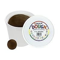 Hygloss Products Play Dough, Non-Toxic Modelling Compound for Arts & Crafts, Learn & Play, Bulk Pack, 5lb. Brown