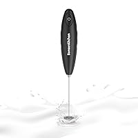 Zulay Kitchen Milk Frother Handheld Easy-to-Grip Hand Mixer Electric -  Twister-Design White/Gold 