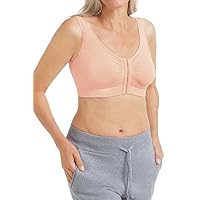 Amoena Womens Clara Wire-Free Front Closure Pocketed Mastectomy Bra - Soft, Comfortable Bamboo Material