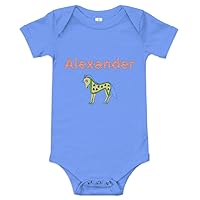 Alexander Personalized Baby Short Sleeve One Piece