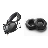 V-Moda Crossfade M-100 Master Hi-Res Headphones (Matte Black) + V-Moda XL Black Memory Cushions