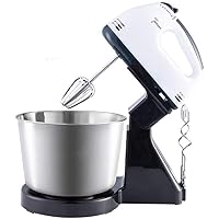 Electric Food Processor Elegant Food Mixer, 7 Speed ​​Control, with Dough Hook and Whisk, 2 Liter Stainless Steel Kneading Bowl, for Cakes, Batter, Bread, Dessert and more