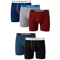 Hanes Men's Ultimate Stretch Boxer Briefs, 5-Pack