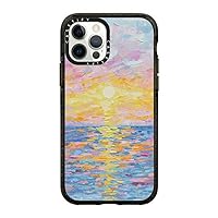 CASETiFY Impact Case for iPhone 12 / iPhone 12 Pro - Frosted Sunset - Clear Black