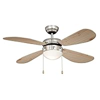 Classic Ceiling Fan with Lighting, 105 cm, FN43335