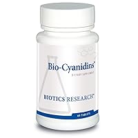 Biotics Research Bio Cyanidins Loaded with Oligomeric Proanthocyanidin Compounds OPC, Radiant Skin, Botanically Based Antioxidant Support, Heart Health, Polyphenols from Pine, 60 Tabs