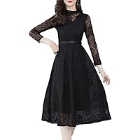 Womens Floral Lace Dress for Party and Wedding Cocktail Business Dress