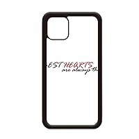Quote The Best Hearts are Always The Bravest for iPhone 12 Pro Max Cover for Apple Mini Mobile Case Shell