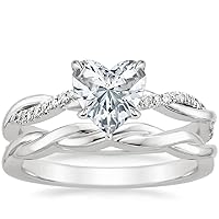4 CT Heart Moissanite Engagement Ring Wedding Eternity Band Vintage Solitaire Halo Setting Silver Jewelry Anniversary Promise Vintage Ring Gift