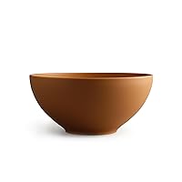 Year & Day Outdoor Eco-friendly Lightweight Serving Bowl, Plant Derived Microwave Safe, Terracotta, 9.25 inch