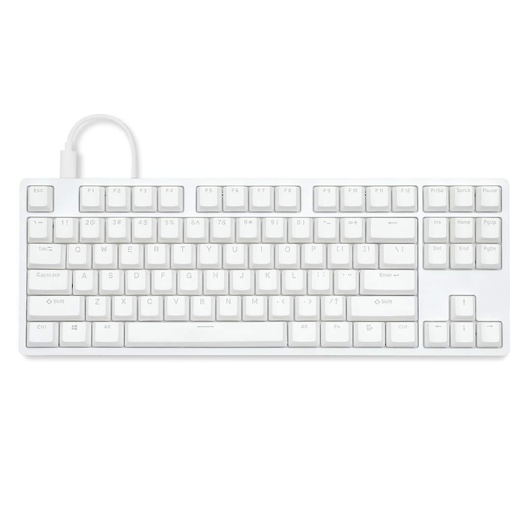 DROP ENTR Mechanical Keyboard - Tenkeyless Aluminum Case, Doubleshot Shine-Through PBT Keycaps, N-Key Rollover, USB-C, White Backlit LED, Fast & Linear Switches (Silver/White, Gateron Yellow)