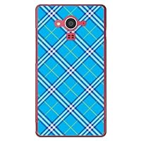 Second Skin Tartan Check Blue (Clear) / for AQUOS Ever SH-04G/docomo DSH04G-PCCL-299-Y061