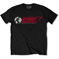 Marvel Comics Men's Stark Industries Slim Fit T-Shirt Black