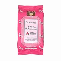 Makeup Removing Wipes Made with Watermelon for Hydrated Skin (60 Pre-Wet Juicy Wipes)